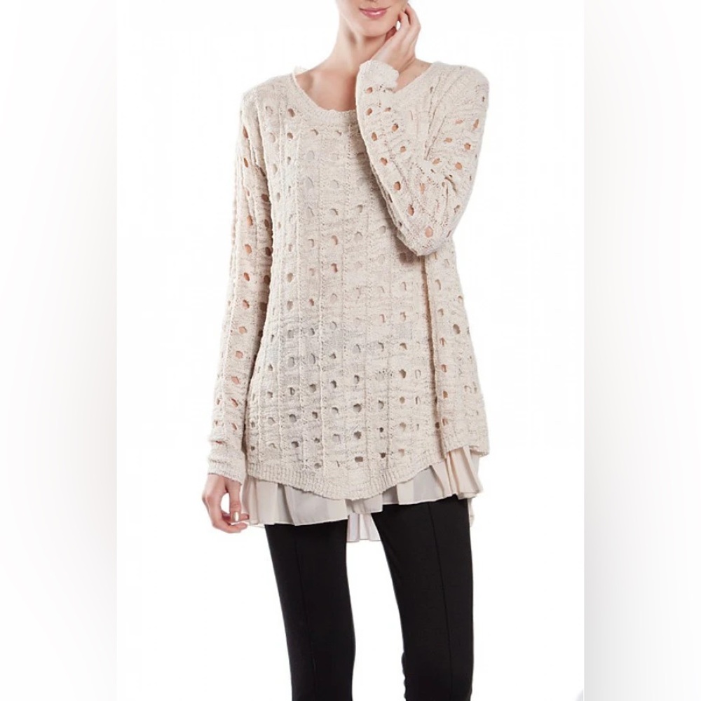 A'reve Cut Out Sweater